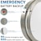 Luxrite 12in Emergency LED Flush Mount Light with Battery Backup 5CCT 2700K-5000K 14W 1120LM Dimmable ETL LR23286-R-1PK - alternate 1